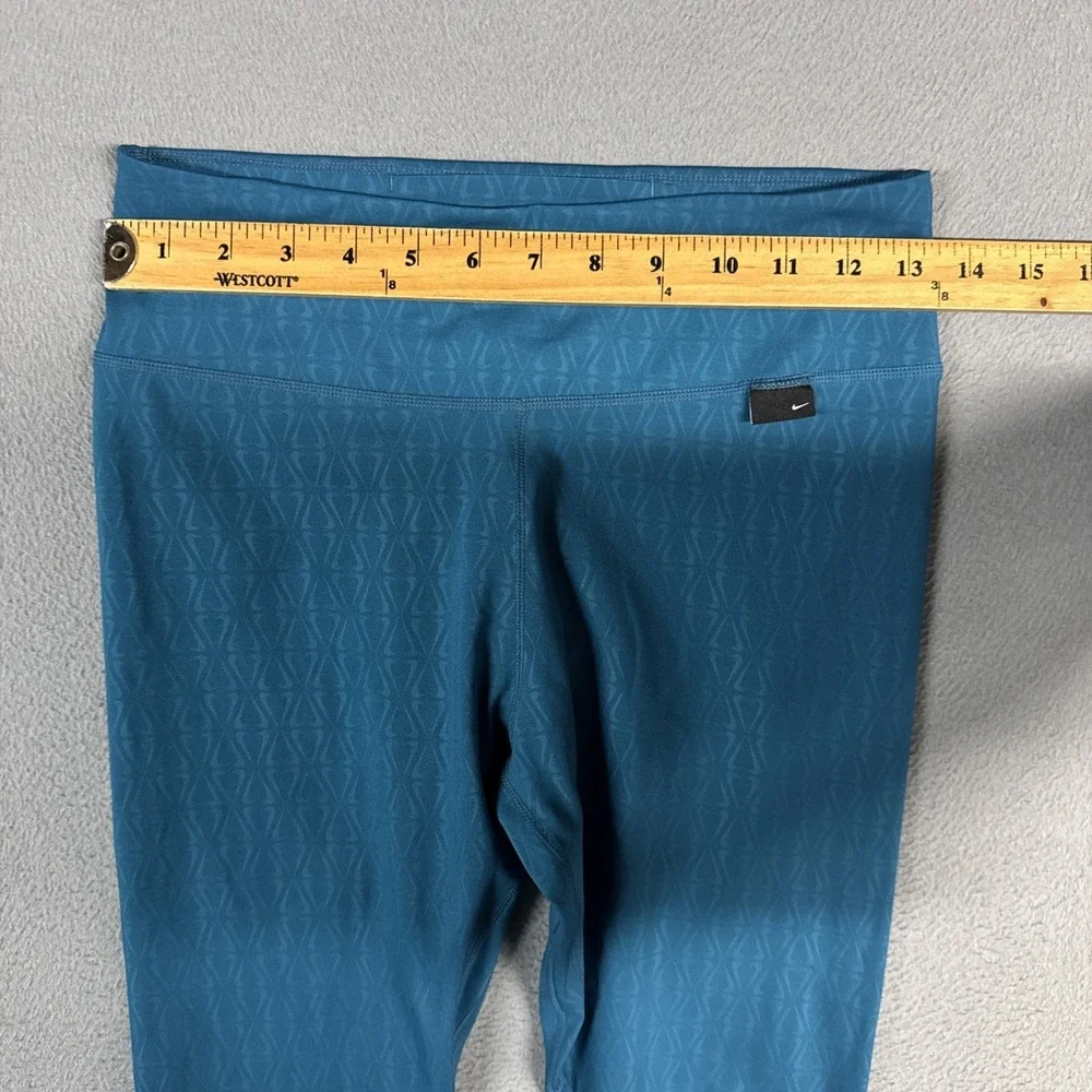 Nike Pants Womens Medium Marina Blue Legging One Lux Stretch Pull On Dri Fit